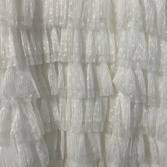 Sachin & Babi White Lace Mini Ruffle Dress(Size 10) - Picture 6 of 9